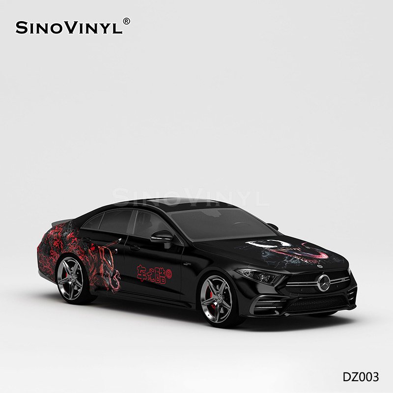DZ003 Venom Painting Customized Car Vinyl Wrap