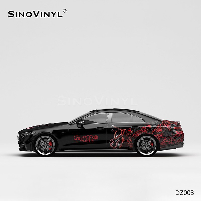 DZ003 Venom Painting Customized Car Vinyl Wrap