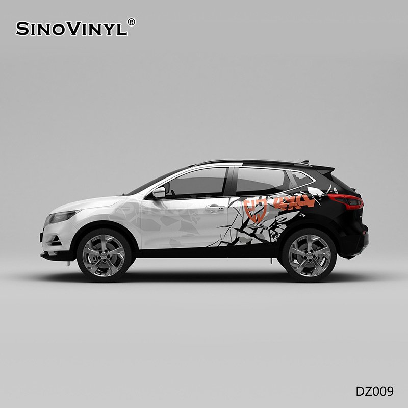 DZ009 Track Painting Customized Car Vinyl Wrap