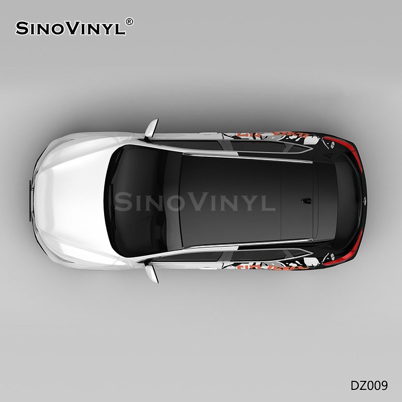 DZ009 Track Painting Customized Car Vinyl Wrap