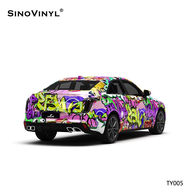 TY005 Letter Painting Printing Customized Car Vinyl Wrap