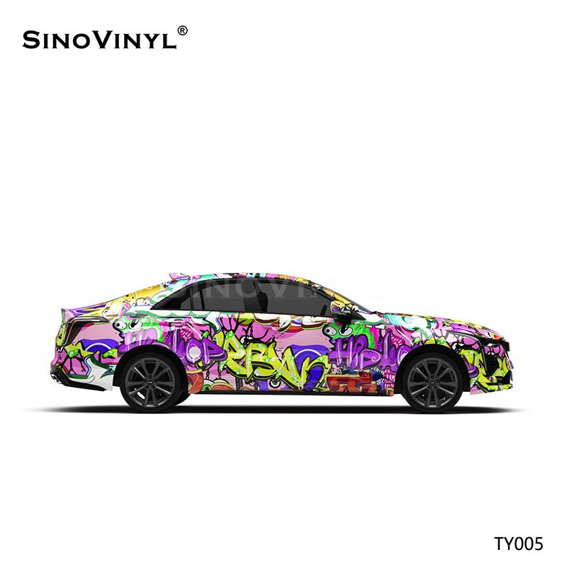 TY005 Letter Painting Printing Customized Car Vinyl Wrap
