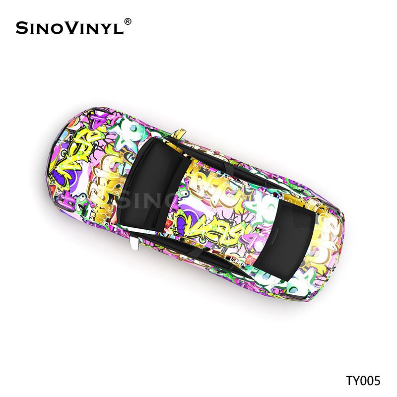 TY005 Letter Painting Printing Customized Car Vinyl Wrap