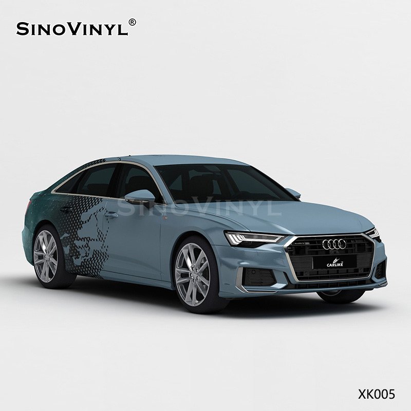 XK005 Grey Blue Starry Sky Customized Car Vinyl Wrap
