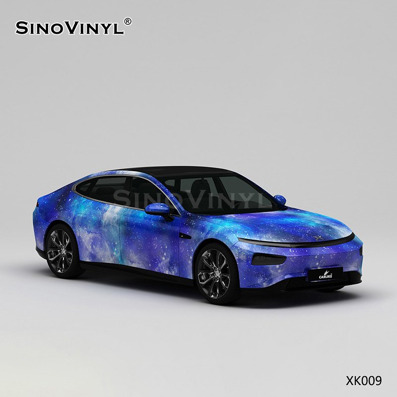 XK009 Blue Starry Sky Customized Car Vinyl Wrap