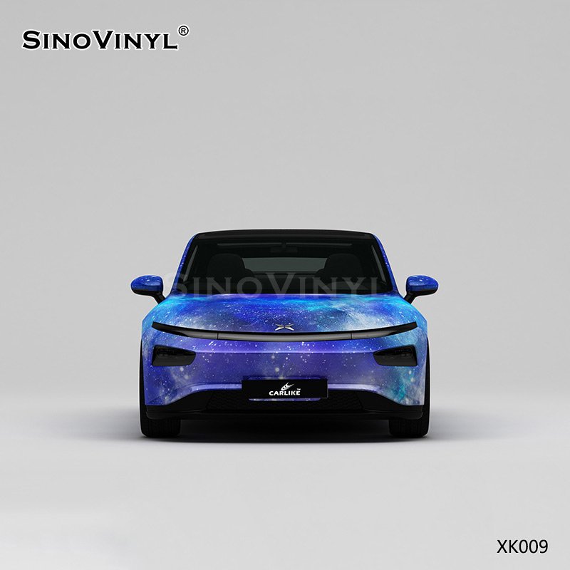 XK009 Blue Starry Sky Customized Car Vinyl Wrap