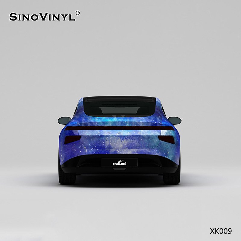 XK009 Blue Starry Sky Customized Car Vinyl Wrap