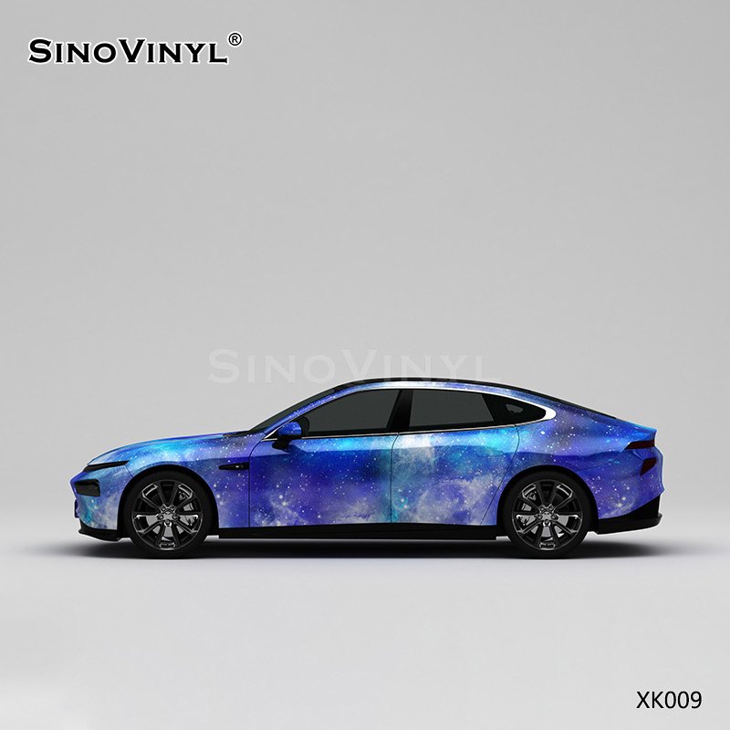 XK009 Blue Starry Sky Customized Car Vinyl Wrap