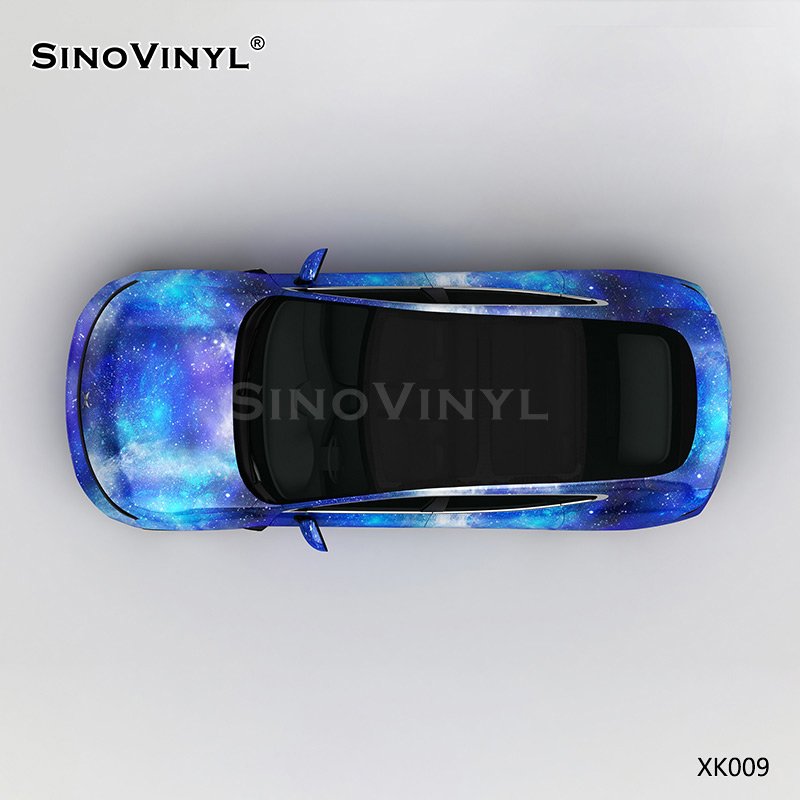 XK009 Blue Starry Sky Customized Car Vinyl Wrap