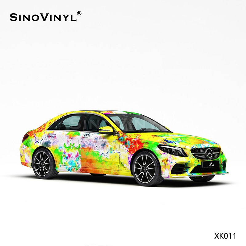 XK011 Colorful Starry Sky Customized Car Vinyl Wrap