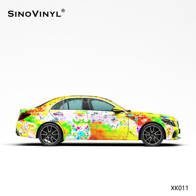 XK011 Colorful Starry Sky Customized Car Vinyl Wrap