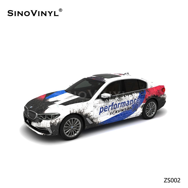 ZS002 Biochemical Police Customized Car Vinyl Wrap