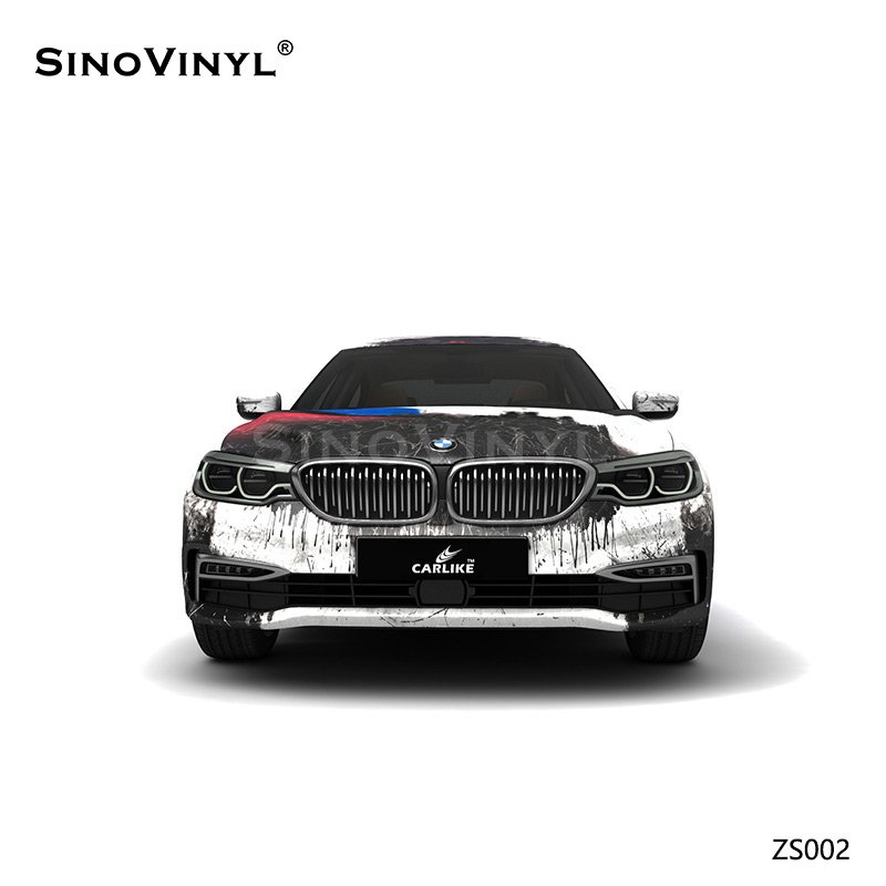 ZS002 Biochemical Police Customized Car Vinyl Wrap