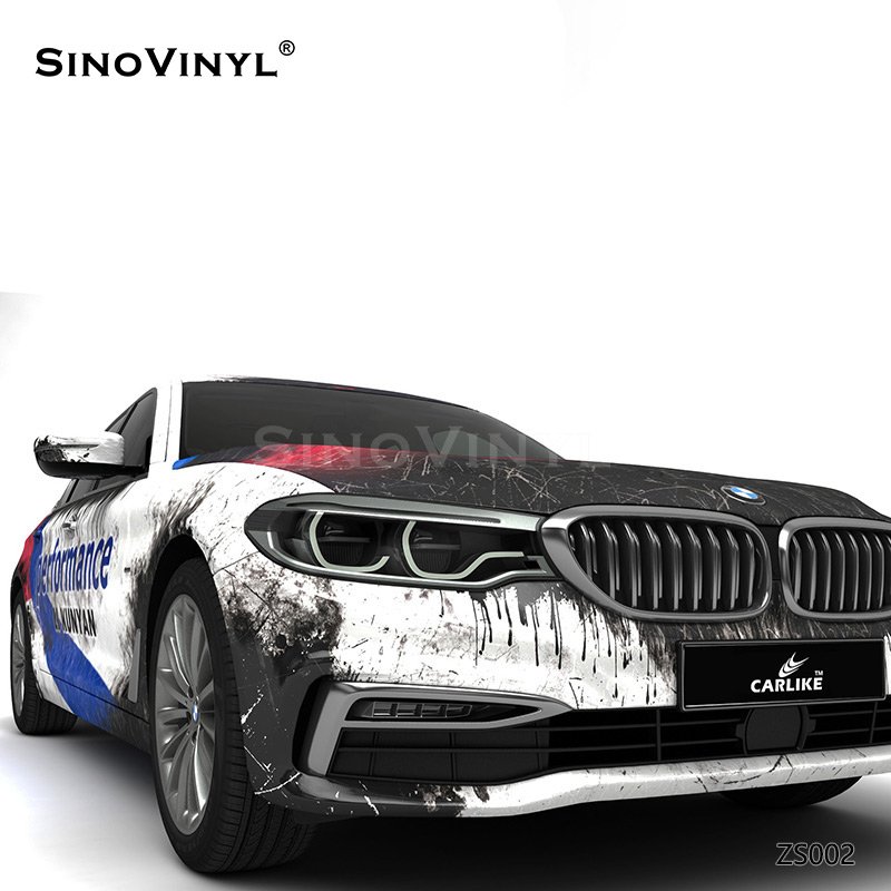 ZS002 Biochemical Police Customized Car Vinyl Wrap