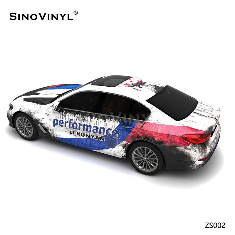 ZS002 Biochemical Police Customized Car Vinyl Wrap