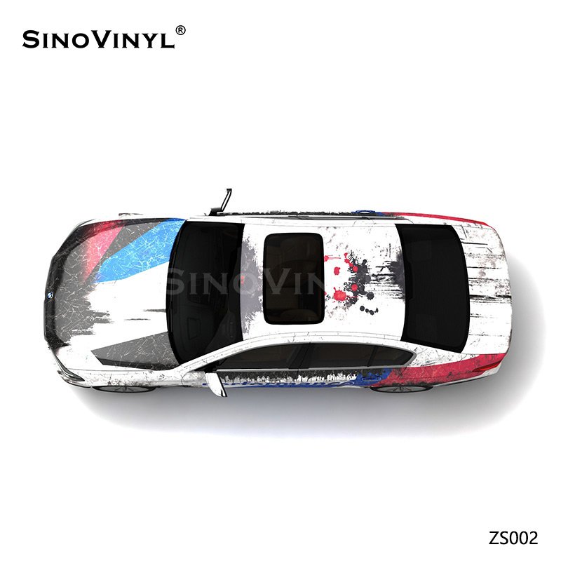 ZS002 Biochemical Police Customized Car Vinyl Wrap