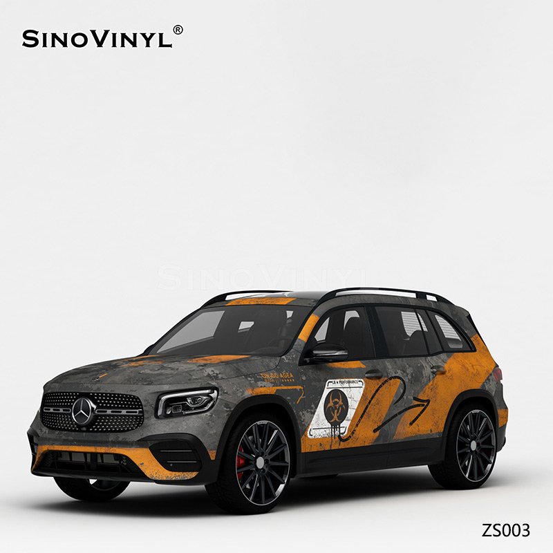 ZS003 Resident Evil Printing Customized Car Vinyl Wrap