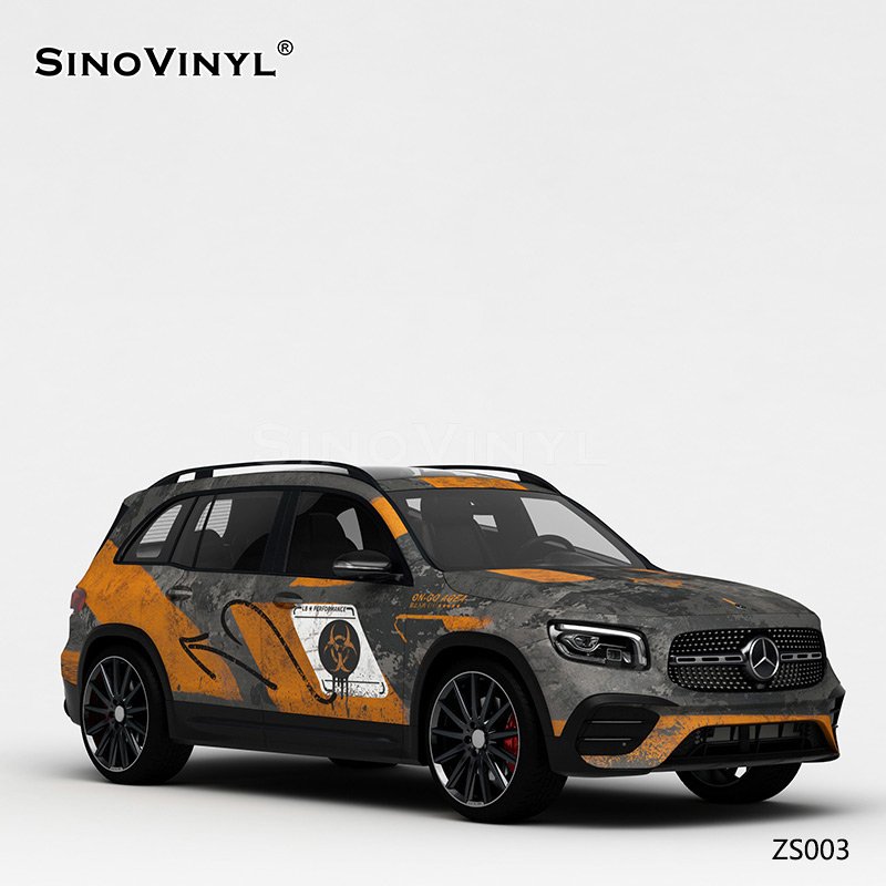 ZS003 Resident Evil Printing Customized Car Vinyl Wrap