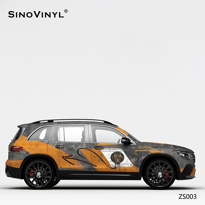 ZS003 Resident Evil Printing Customized Car Vinyl Wrap