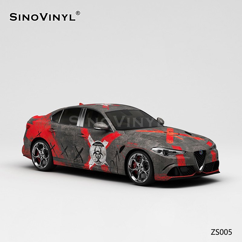 ZS005 Resident Evil Red Alert Customized Car Vinyl Wrap