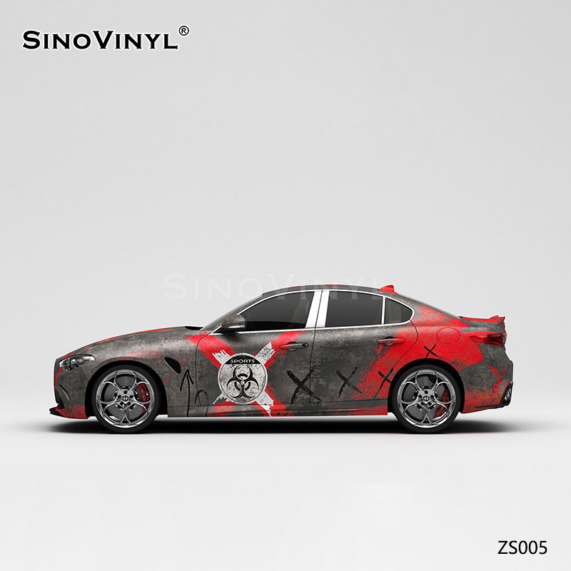 ZS005 Resident Evil Red Alert Customized Car Vinyl Wrap