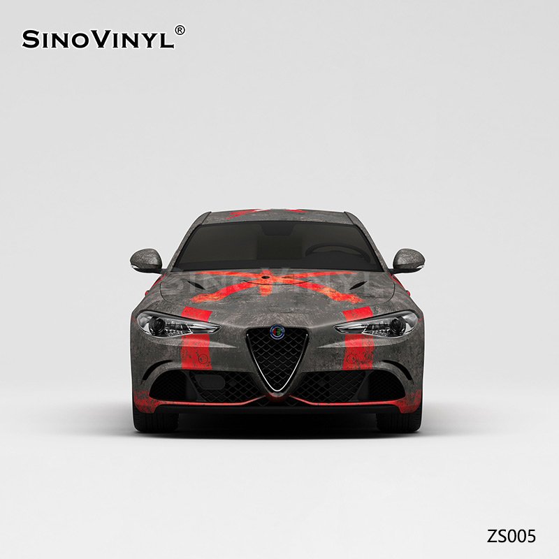 ZS005 Resident Evil Red Alert Customized Car Vinyl Wrap