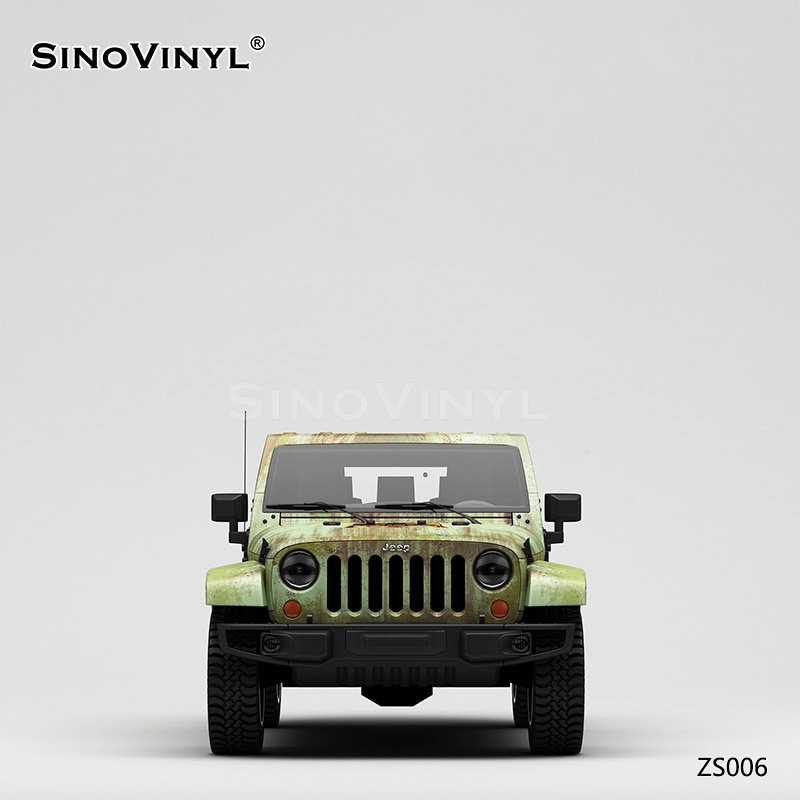 ZS006 Rusty Jurassic Printing Customized Car Vinyl Wrap