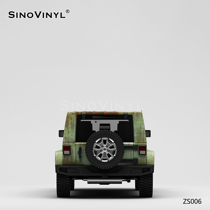 ZS006 Rusty Jurassic Printing Customized Car Vinyl Wrap