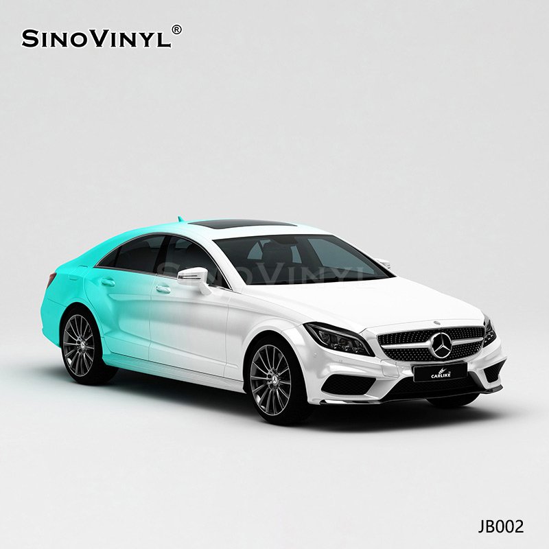 JB002 White To Tiffany Blue Printing Customized Car Color Change Paper