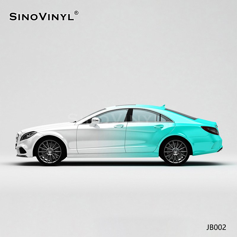 JB002 White To Tiffany Blue Printing Customized Car Color Change Paper