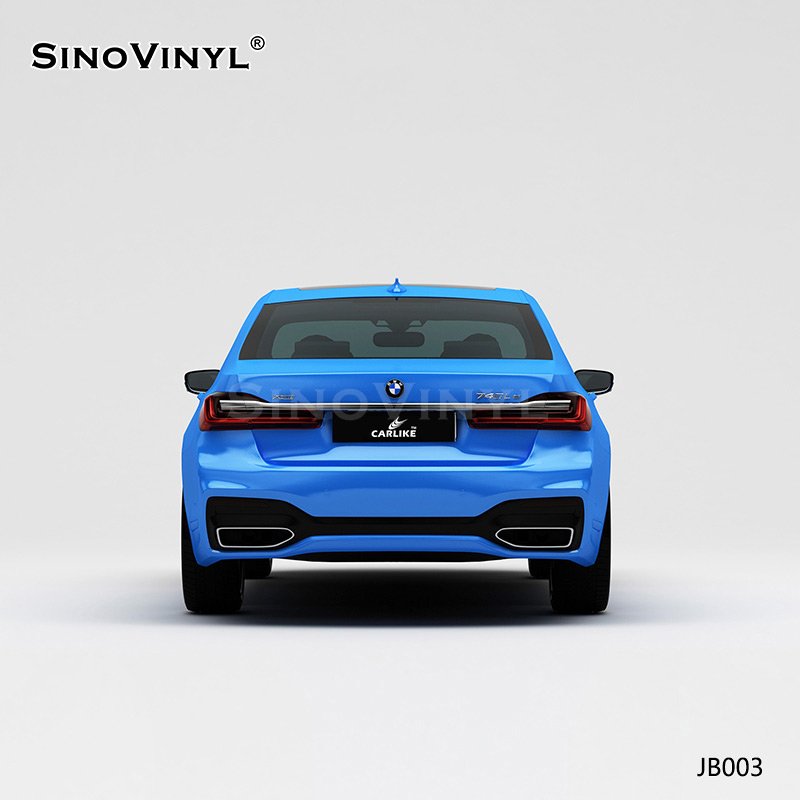 JB003 Gradient From White To Blue Splashing Ink Customized Wrapping Paper Car