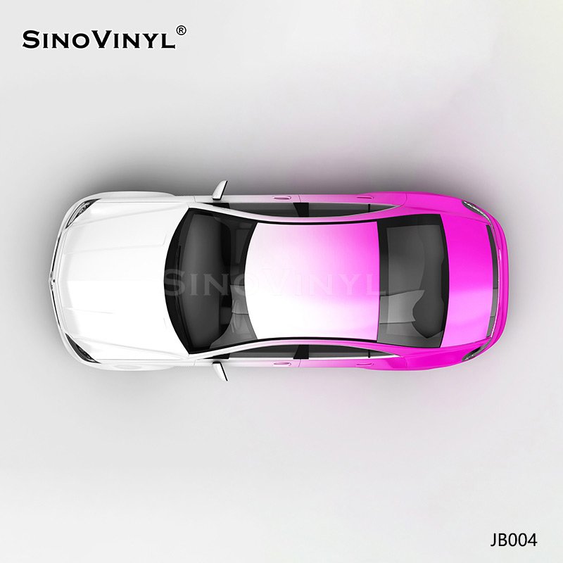 JB004 White To Rose Red Vinyl Sticker Material Self Adhesive Decorative Film