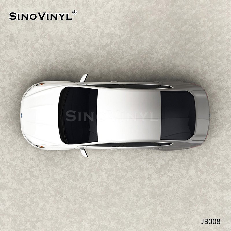 JB008 White-grey Gradient Car Wrap Bubble Free Printing Vinyl Wrap Sheet