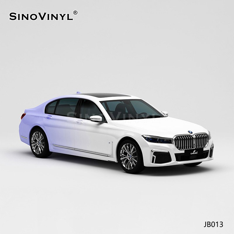 JB013 White And Purple Gradient Car Color Changing Sticker Printing Vehicle Sticker