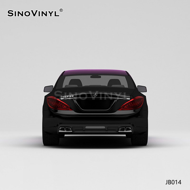 JB014 Ice Rose Powder Turns Black Printing Customized Vinyl Wrap For Cars