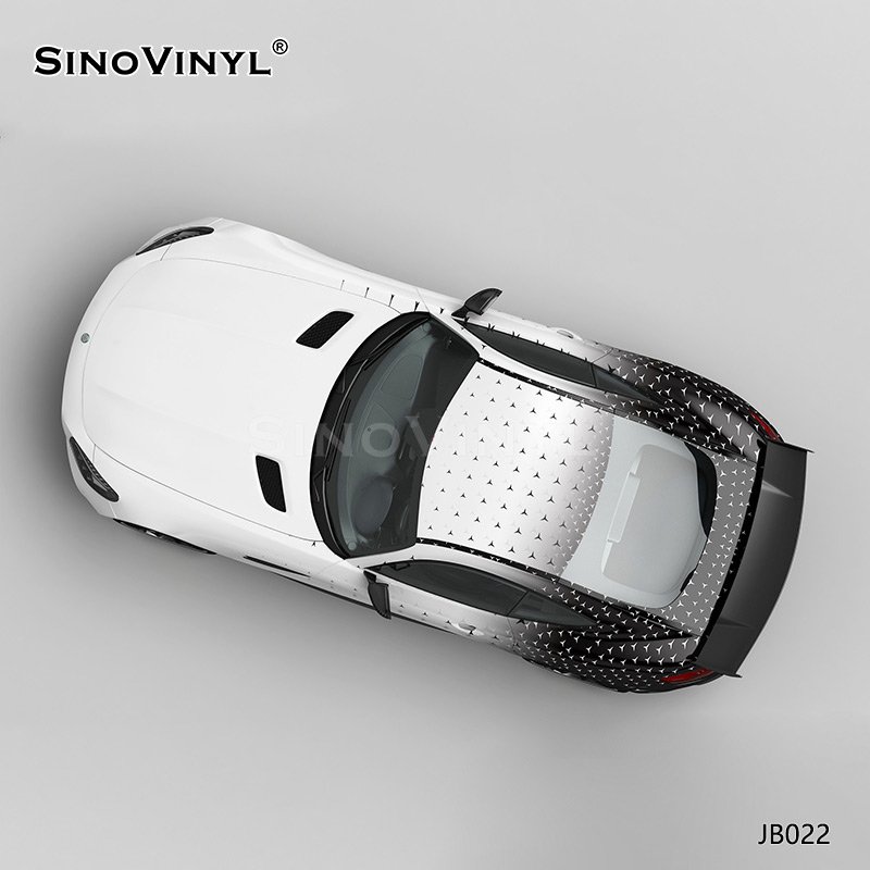 JB022 Black And White Star Gradient Customized Self Adhesive Decorative Film