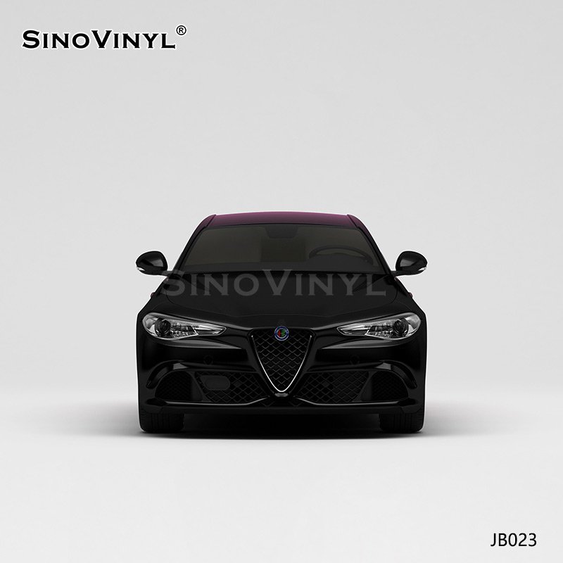 JB023 Black Pink Gradient Car Wrapping Film Vinyl Printing Customized Car Cover Film