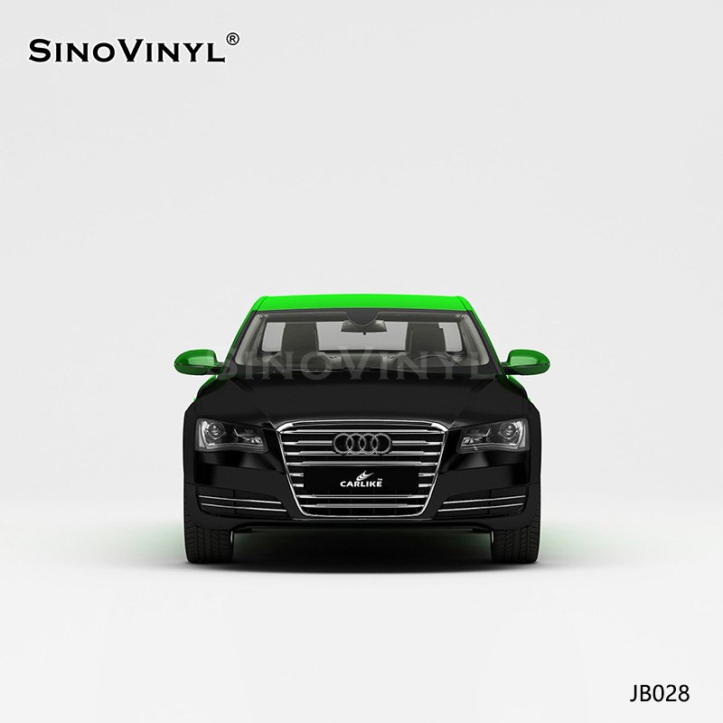 JB028 Black And Green Gradient Glossy Vinyl Printing PVC Film For Car Wrap Vinyl