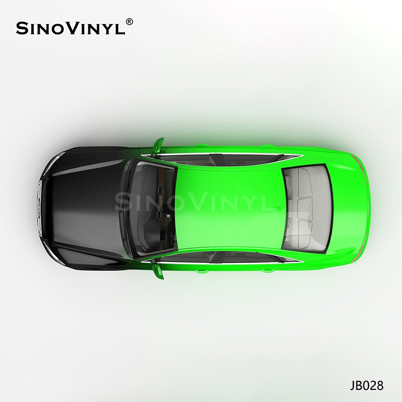 JB028 Black And Green Gradient Glossy Vinyl Printing PVC Film For Car Wrap Vinyl