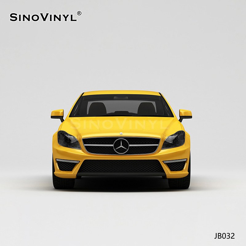 JB032 Car Wrapping Film Yellow And Black Gradient Customized Car Decal Vinyl