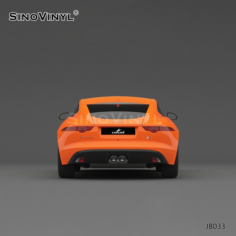 JB033 Yellow-orange Gradient Printing Customized Car Color Changing Vinyl Film