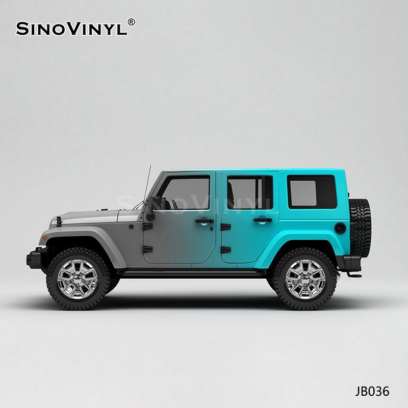 JB036 Jeep Gray-blue Inkjet Printing Customized Car Color Changing Vinyl Film