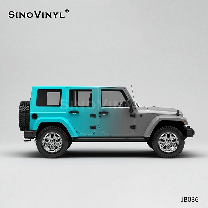 JB036 Jeep Gray-blue Inkjet Printing Customized Car Color Changing Vinyl Film