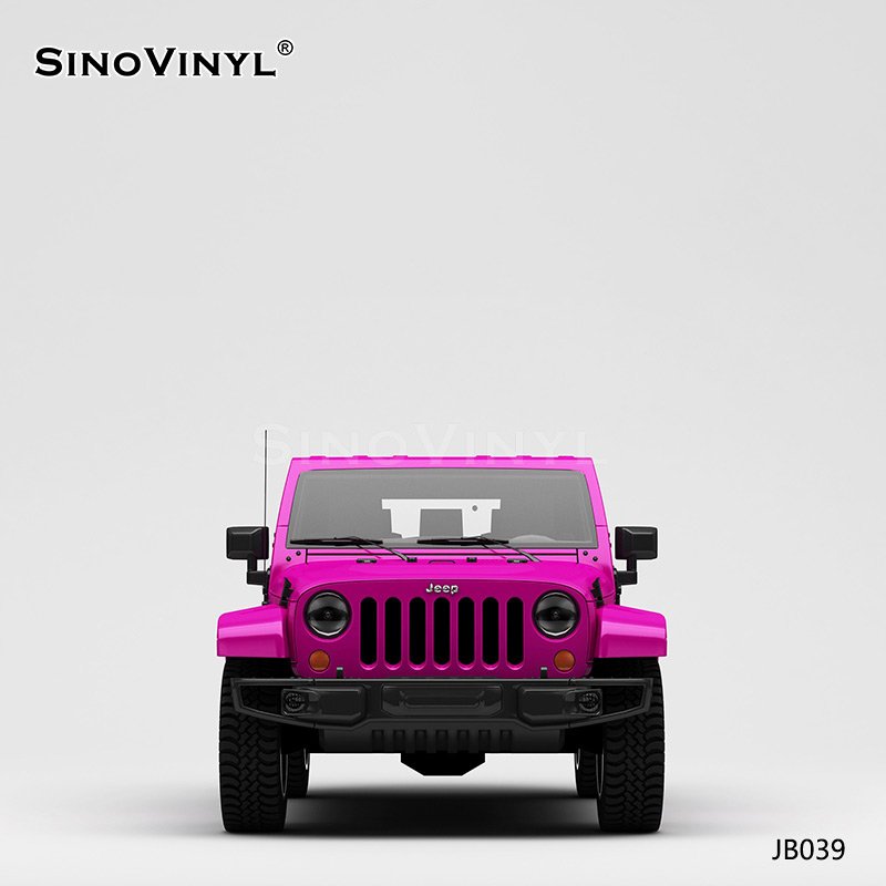 JB039 Jeep Rose Red To Black Self Adhesive PVC Film Customized Car Sticker Glossy