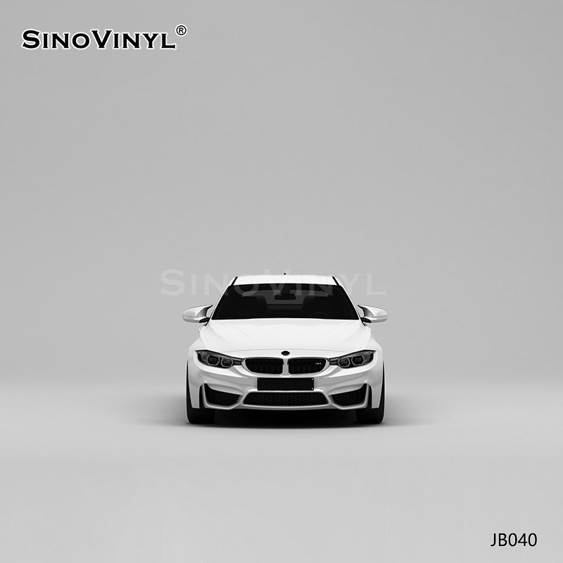 JB040 Front White And Back Black Auto Sticker Customized Vinyl For Solvent Printing