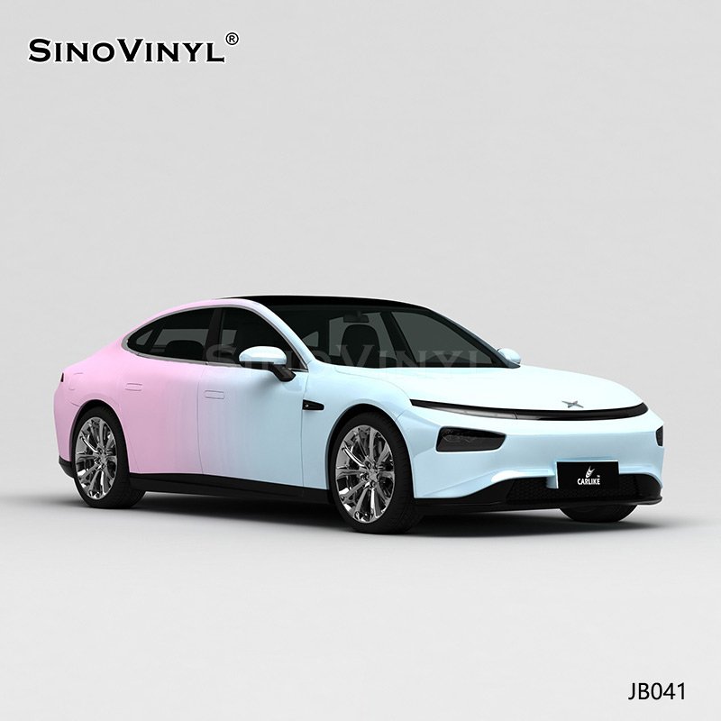 JB041 Light Blue To Light Pink Changing Stickers Car Body Sticker Manufacturers