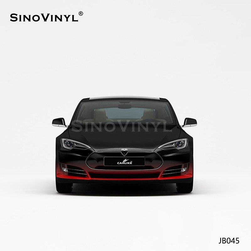 JB045 Black On Top And Red On The Bottom Customized Wholesale Vinyl Wrap 