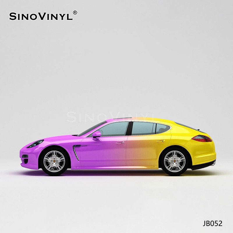 JB052 Purple-yellow Gradient Waterproof And Scratch-resistant Car Wrap Vehicle