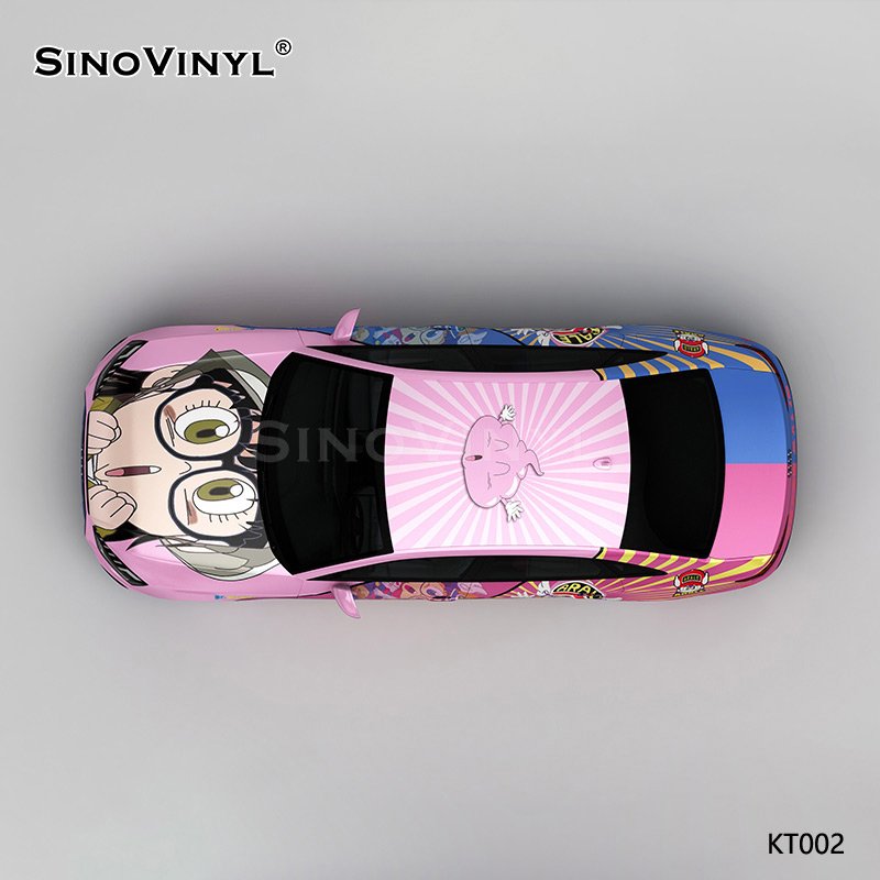 KT002 Arale Japanese Style Pattern Customized Vinyl Car Wrapping