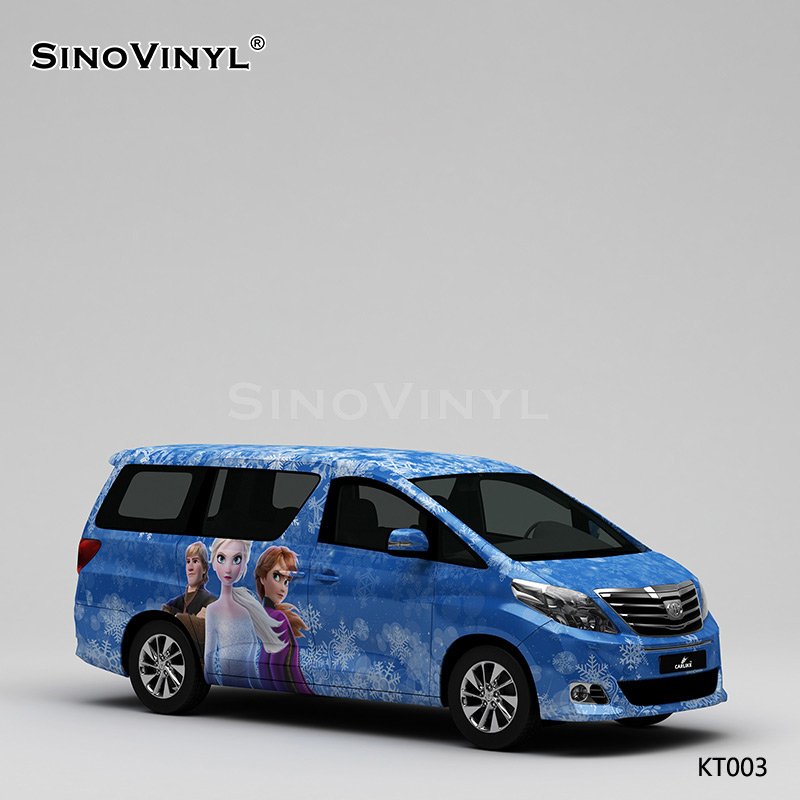 KT003 Frozen Pattern Car Film Printing Customization Sticker Vinyl